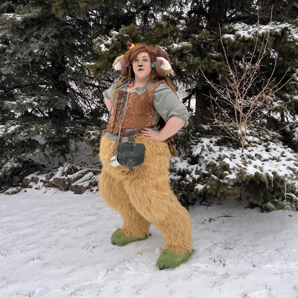 12 inch Digitigrade Faun Leg Pad Digital Template Pattern