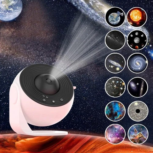 Planetarium Projector, sterrenhemel, Skylight Projector Galaxy met 12 filmschijven, projector melkwegstelsel, nachtlampje, projector, 360° draaibare instelling voor slaapkamer, plafond, kinderen en