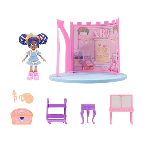 Royale High Art Class Playset - 1 Doll, 6 Accessories - 1 Surprise Water Reveal - Fits Inside Castle Playset - Virtual Item Code Included - Ages 5+ - Art Class Playset