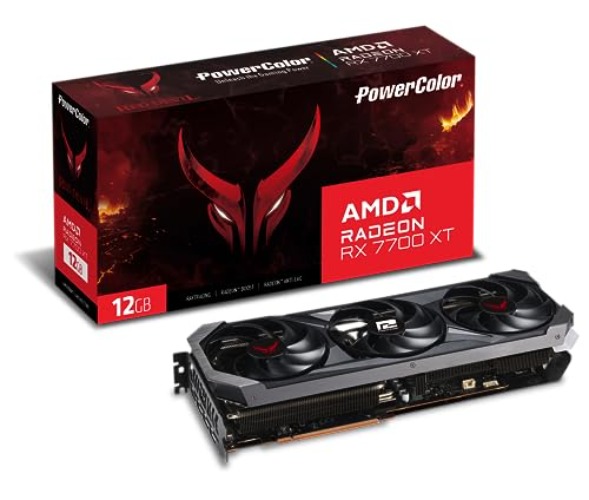 PowerColor Red Devil AMD Radeon RX 7700 XT 12GB GDDR6 Graphics Card - 7700 XT Red Devil
