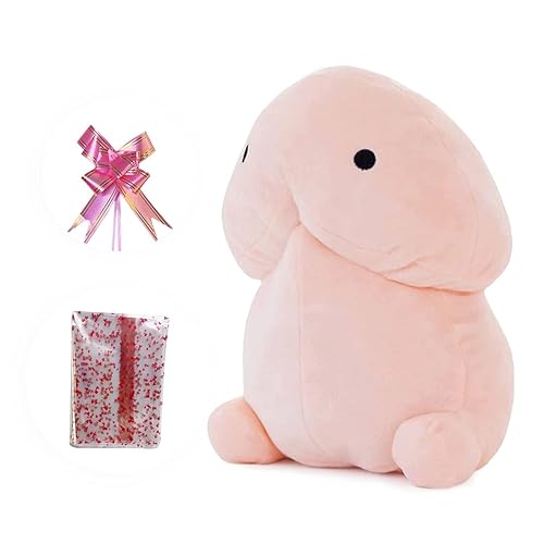 RZUFZPNB Funny Plush Pillow Cartoon Soft Stuffed Plush Home Decor Pillow Cute Creative Plush Prank Festival Gift for Friend (Pink, 11.8in) - 11.8in - Pink
