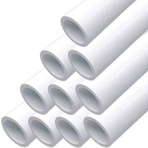 letsFix 1/2" PVC Pipe, DIY PVC Projects for the Home, Garden, Greenhouse, Farm and Workshop, Sch. 40 Furniture Grade, White [40" x 10 Pack] - 4