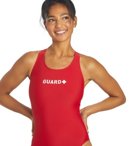 Sporti Guard Solid Wide Strap One Piece Swimsuit | Default / Default