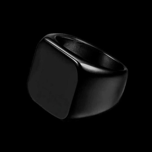 Square Black Ring | 10