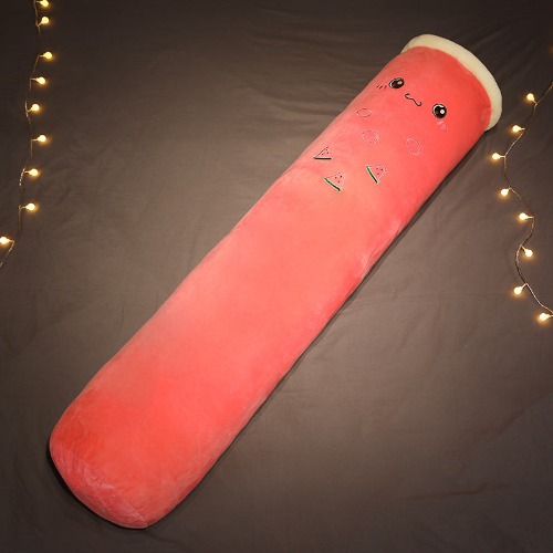 Boba Plush Long Pillow Collection - Red / 100cm