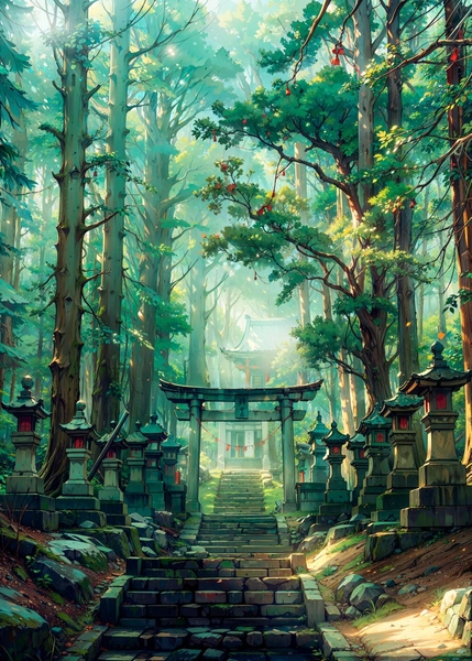 'Kamishikimi Kumanoimasu' Poster by Ann Havbo | Displate