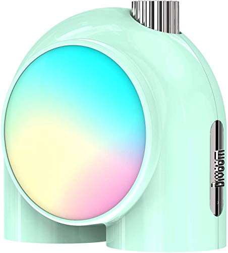 Divoom Planet-9 Smart Mood Lamp, Cordless Table Lamp with Programmable RGB LED for Bedroom Gaming Room Office (Green) - Green