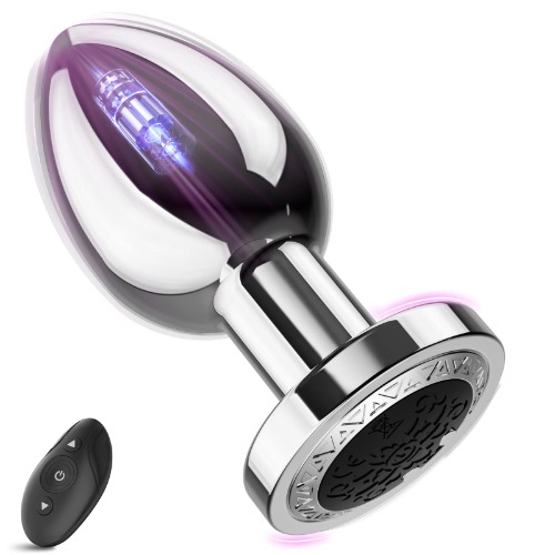 Efgove Anal Toy Vibrator Sex Toy for Women, Vibrating Prostate Massager Butt Plug, Remote Control Anal Vibrator with 10 Modes, Waterproof Silicone Adult Toys