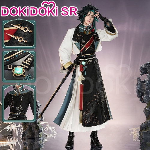 DokiDoki-SR Game Genshin Impact Cosplay Xiao Costume Shadow Doujin | Costume Only-XL-Order Processing Time Refer to Description Page