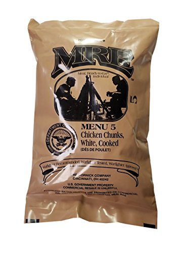 Chicken Chunks MRE Meal - Genuine US Military Surplus Inspection Date 2020 and Up