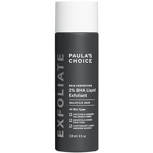 Paula's Choice SKIN PERFECTING 2% BHA Liquid Salicylic Acid Exfoliant-Facial Exfoliant for Blackheads, Enlarged Pores, Wrinkles & Fine Lines - Full Size - 4 Fl Oz