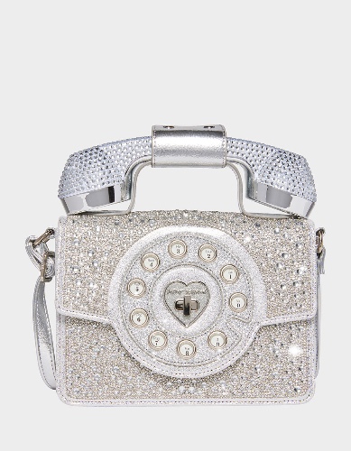 Betsey Johnson “Million Stars” Phone Bag | Silver