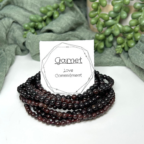 Garnet Beaded Bracelet | Default Title