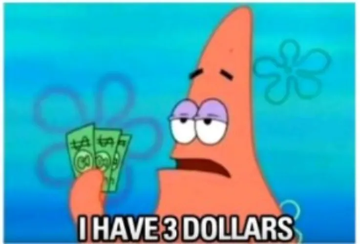 I have 3 dollars