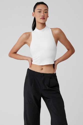 Alosoft Top That Bra Tank - White | White / M