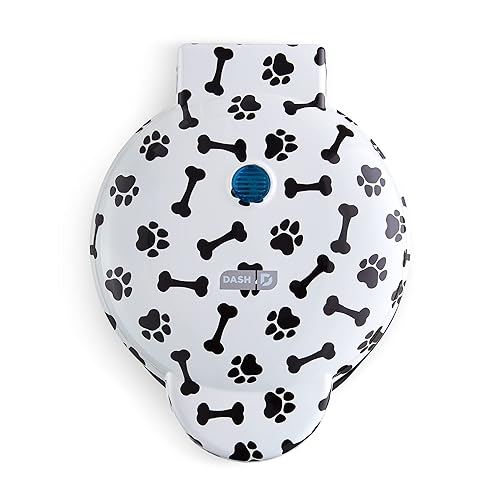 DASH Dog Treat Maker, 8-Bones, Non-Stick, Homemade Dog Snacks with Pet Approved Recipes - White - 8 Dog Treats