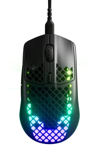 SteelSeries Aerox 3 Onyx (2022) - Souris de jeu super légère - Capteur optique TrueMove Core de 8 500 CPI - Ultra-légère, 59 g, design résistant à l’eau - Aerox 3 - Filaire - Noir