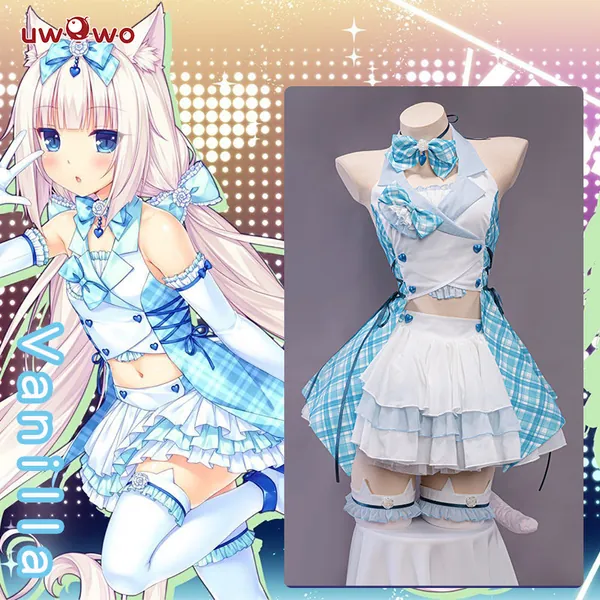 Uwowo Game Nekopara Live Catgirls Vanilla Idol Stage Performance Cosplay Costume