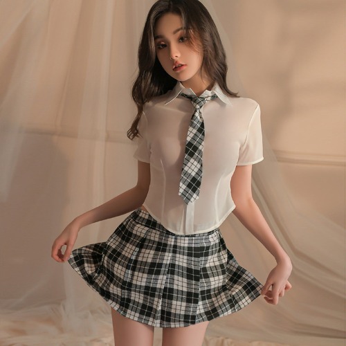Anime School Girl JK Uniform - Black / L