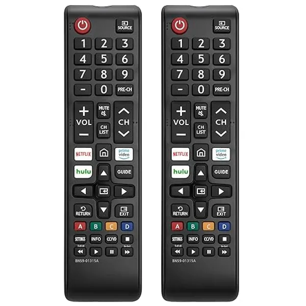 【Pack of 2】 New Universal Remote for All Samsung TV Remote, Replacement Compatible for All Samsung Smart TV, LED, LCD, HDTV, 3D, Series TV - for Samsung TV