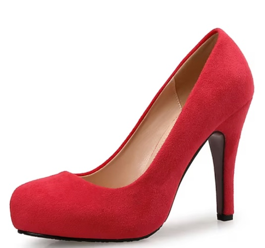 Women's Pumps Round Toe Suede Heels | 10