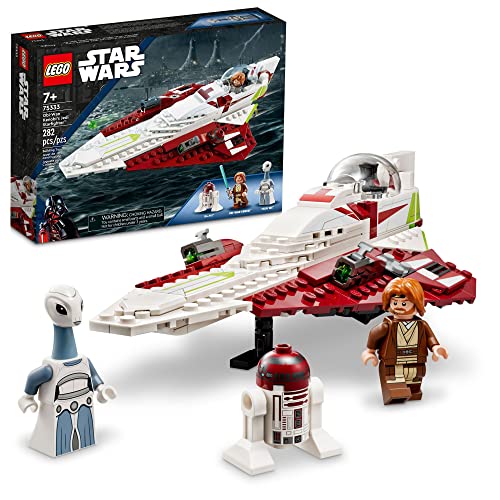LEGO Star Wars OBI-Wan Kenobi's Jedi Starfighter 75333 Building Toy Set - Features Minifigures, Lightsaber, Clone Starship from Attack of The Clones, Great Gift for Kids, Boys, and Girls Ages 7+ - Multicolor