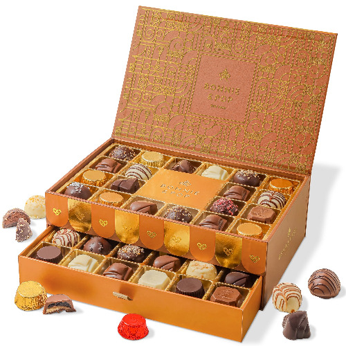 Two-Tier Belgium Truffle Gift Box | Default Title