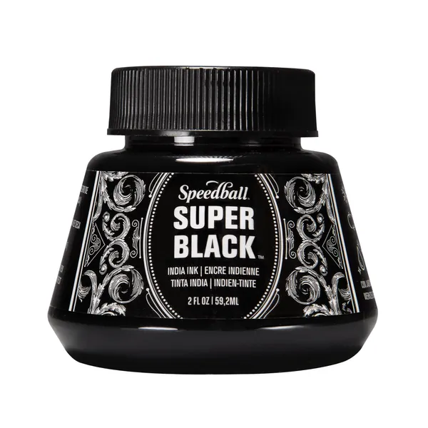 Speedball Super Black India Ink, 2-Ounce - 