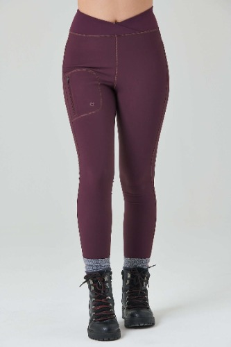 Outdoor Softshell Leggings - Aubergine | Large / UK14