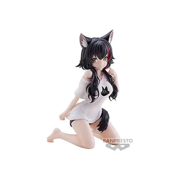 BANPRESTO HOLOLIVE - Ookami Mio - Figura Decorativa Relax Time 11 cm