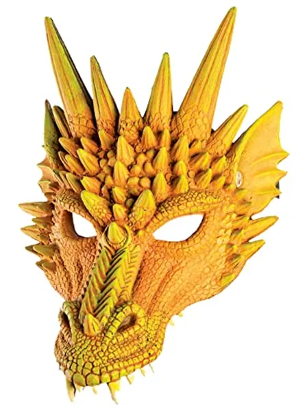 Forum Novelties Dragon Half Mask (Orange)