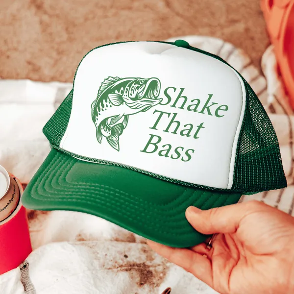 Shake That Bass Trucker Hat - Green / One size