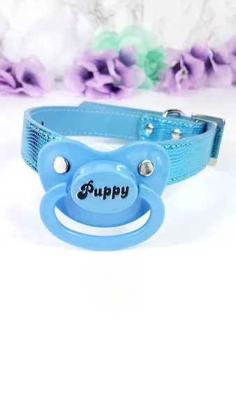 Puppy Adult Pacifier Gag - Mermaid ABDL Gag - Blue DDLG Pacifier Gag - Adult Baby Age Play Pacifier Gag - Pet Play Gag