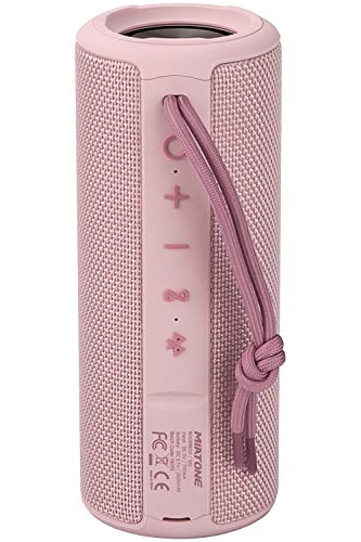 MIATONE Outdoor Portable Bluetooth Speakers Wireless Speaker Waterproof - PINK - PINK