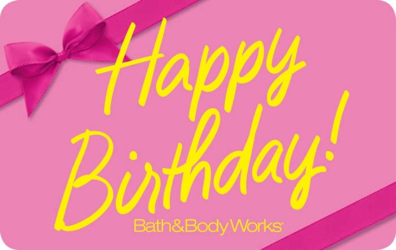 Bath &amp; Body Works Birthday Email Gift Card - 