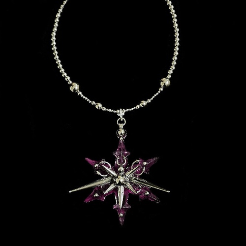 Aurora Spike necklace ( 4 different colors ) | purple / women's size
