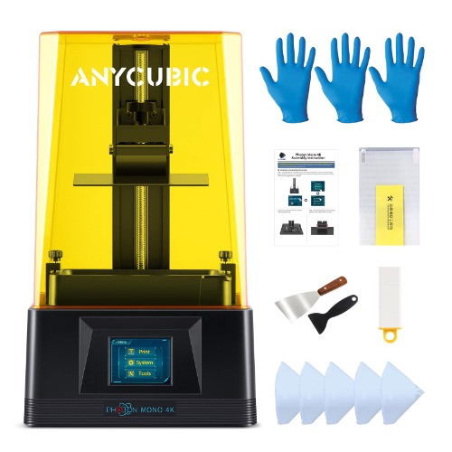 ANYCUBIC Photon Mono 4K 3D Printer, 6.23'' Monochrome Screen, Upgraded LCD SLA UV Resin 3D Printers, Fast & Precise Printing, 3820X2400 High Resolution, Large Printing Size 132 * 80 * 165mm