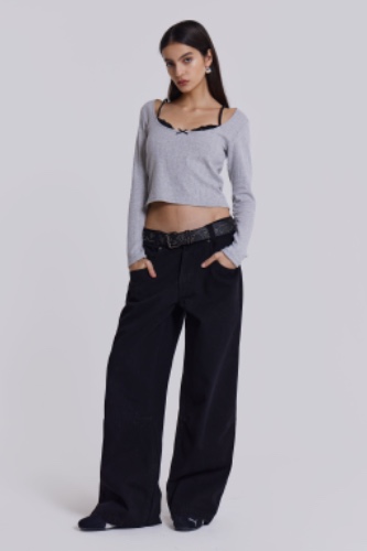 Solid Black Colossus Jeans | W28 / Black