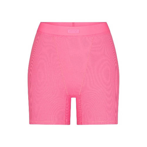 COTTON RIB BOXER | SUGAR PINK