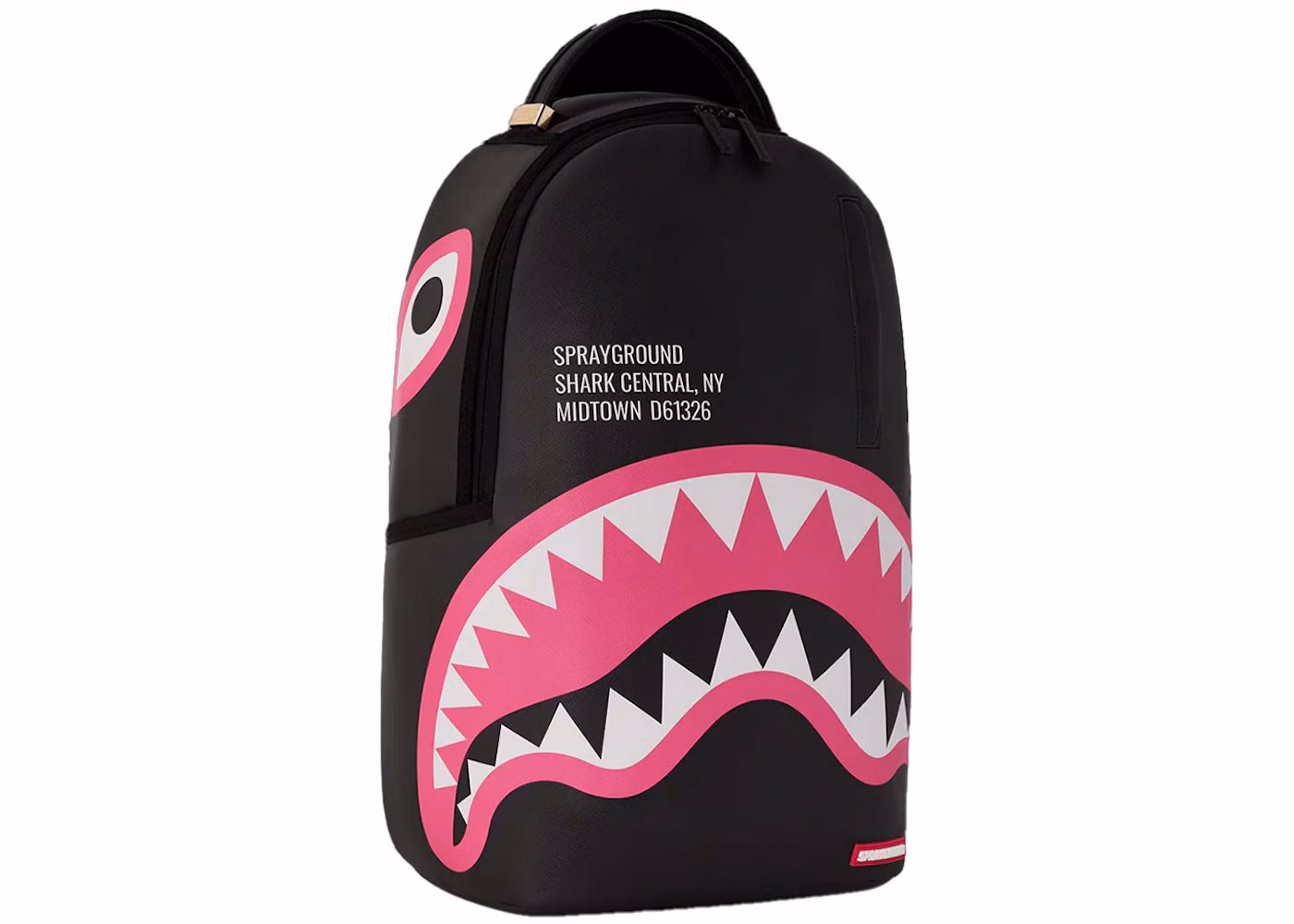 Sprayground Shark Central Pink DLXSV Backpack Black/Pink