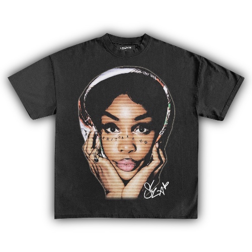 SZA BIG FACE TEE | M / Onyx