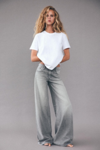 TRF ELEPHANT LEG LOW RISE JEANS