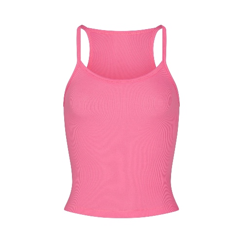 COTTON RIB CAMI | SUGAR PINK
