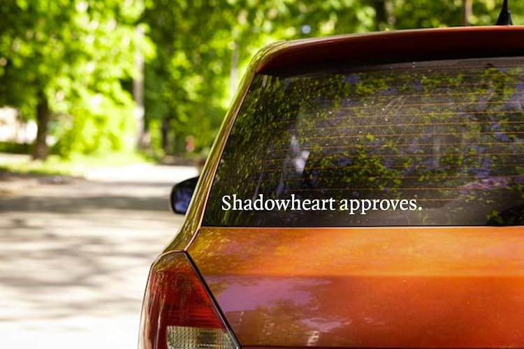 Shadowheart Approves Vinyl Sticker - available in mutiple sizes and colors! (1 x 12 inches, Silver) - 1 x 12 inches - Silver