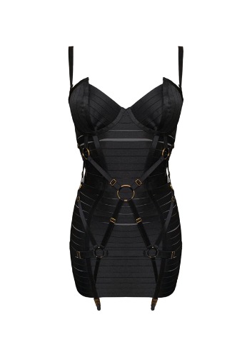 Adjustable Bondage Angela Dress | Black / S
