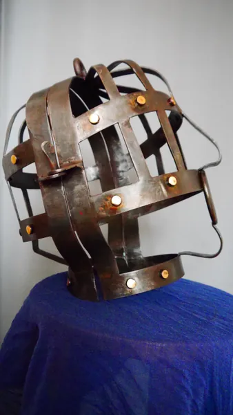 Head cage made of iron and brass For decoration or BDSM