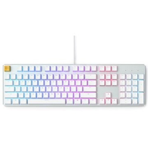 Glorious GMMK Full Size White Ice Edition – Gateron-Brown, US, biela