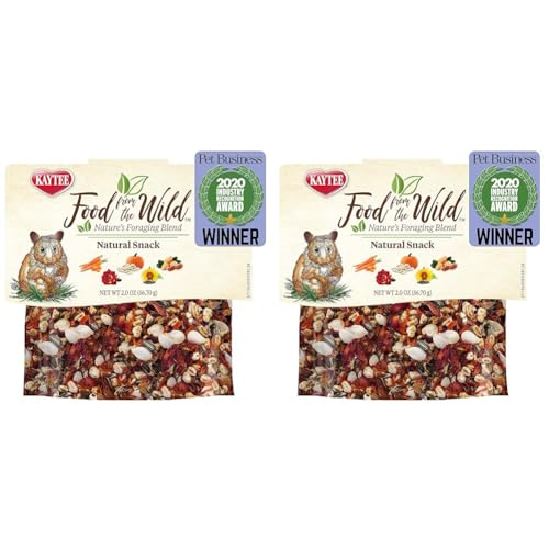 Kaytee Food from The Wild Natural Snack for Pet Hamsters, Gerbils, Rats and Mice, 2 Ounces (Pack of 2) - 2 Ounce (Pack of 2)