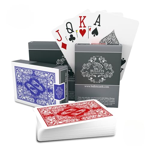 Bullets Playing Cards - Two Decks of Poker Cards - Waterproof Plastic Playing Cards… - 2 Eckzeichen