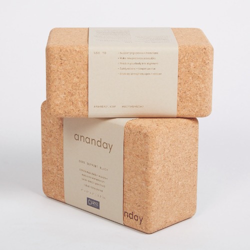 Cork Yoga Block Set by Ananday